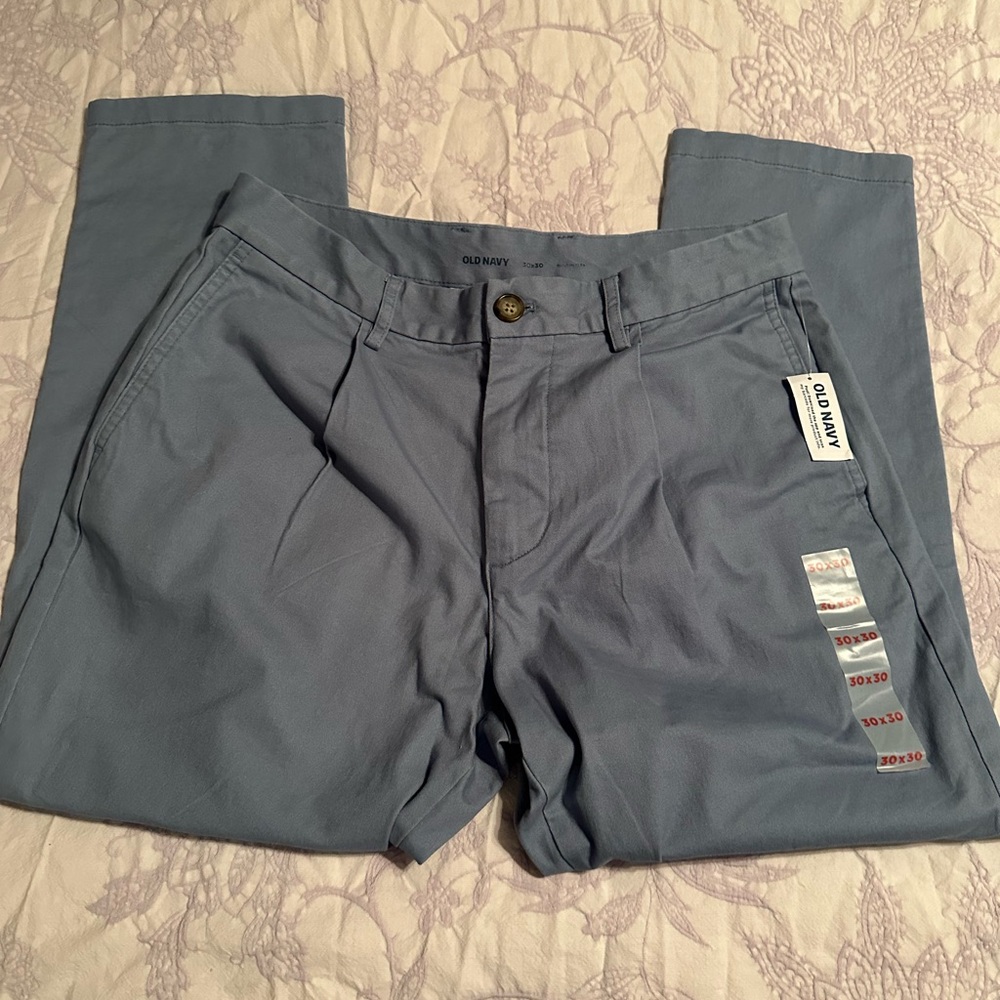 Old Navy Men's Light Blue Chinos